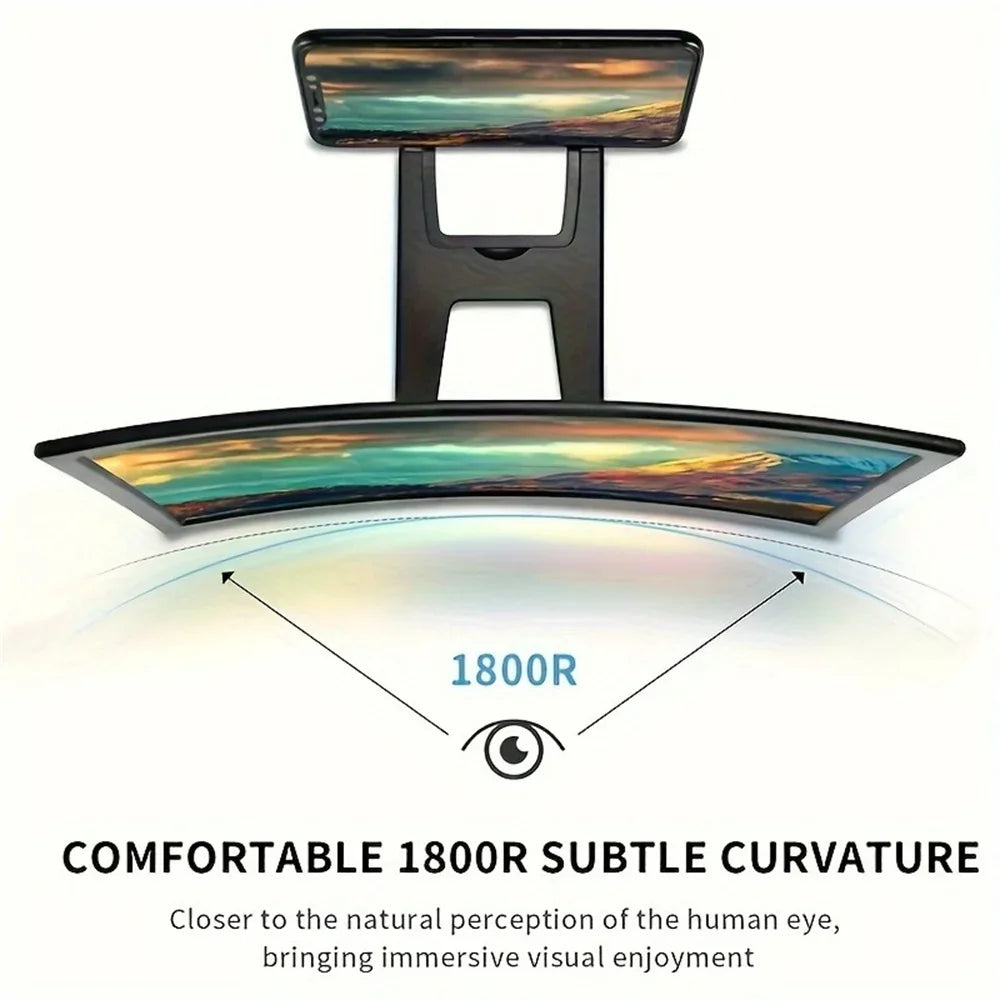 12-Inch Curved HD Phone Screen Magnifier