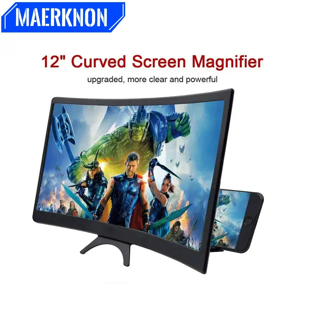 12-Inch Curved HD Phone Screen Magnifier